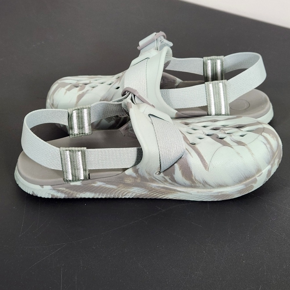 Chaco Chillos Clog Womens 9 Sage Grey Marble Tie Dye Sport Sandal JCH109038